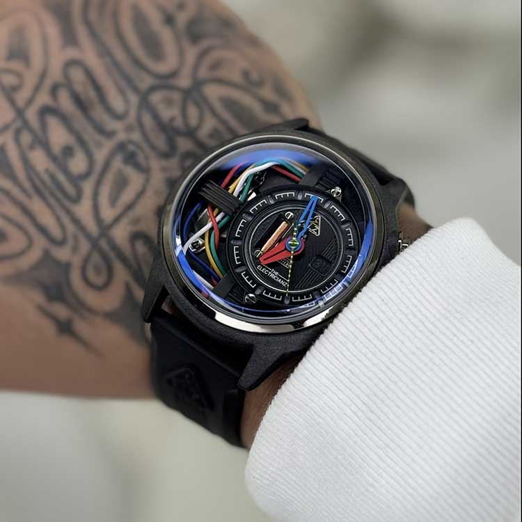 ساعت الکتریشنز rubber black