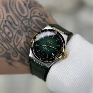 ساعت مچی امگا constellation صفحه سبز