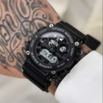 ساعت مچی مردانه فول مشکی اصل ساندا Sanda 3139