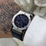 ساعت مردانه بند چرمی هابلوت کلاسیک