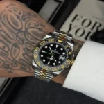 ساعت مردانه تمام استیل رولکس جی ام تی مستر مدل زامبی GMT || Zombie