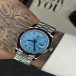 ساعت مردانه تمام استیل رولکس Rolex Day Date Arabic