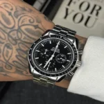 ساعت مردانه تمام استیل امگا مون واچ Omega Speedmaster Moonwatch