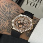 ساعت مردانه رولکس دیتونا تایگر Rolex Daytona بند سیلیکونی