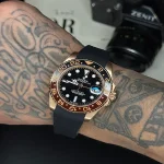 ساعت جی ام تی مستر Rolex GMT-Master || بند سیلیکنی
