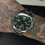 ساعت مردانه تمام استیل لونژین Longines Hydroconquest صفحه سبز