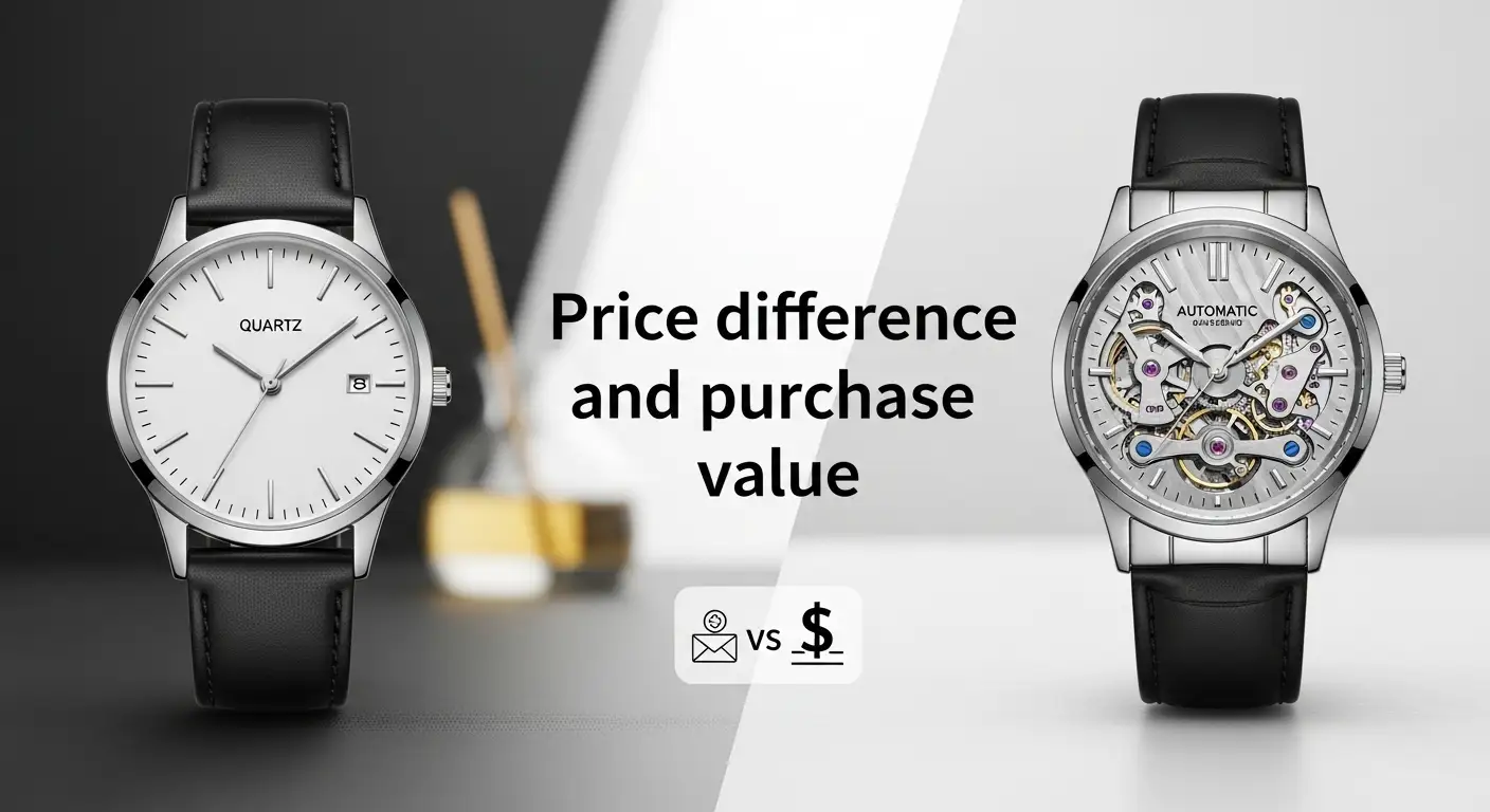 تفاوت قیمت ساعت های اتوماتیک و کوارتز