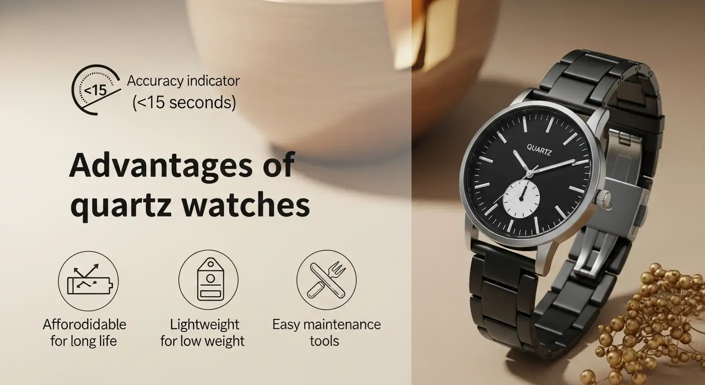 مزایای ساعت های کوارتز